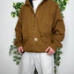 Carhartt Vintage Heavy Zipper Jacke Workwear Braun XL - MonkeysVintage