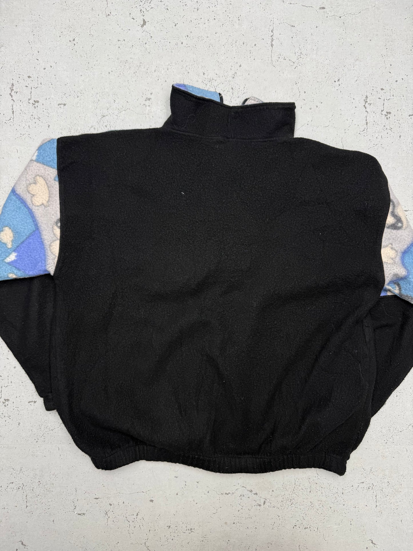 Berge Tiere Fleece Halfzip schwarz – Foto 3