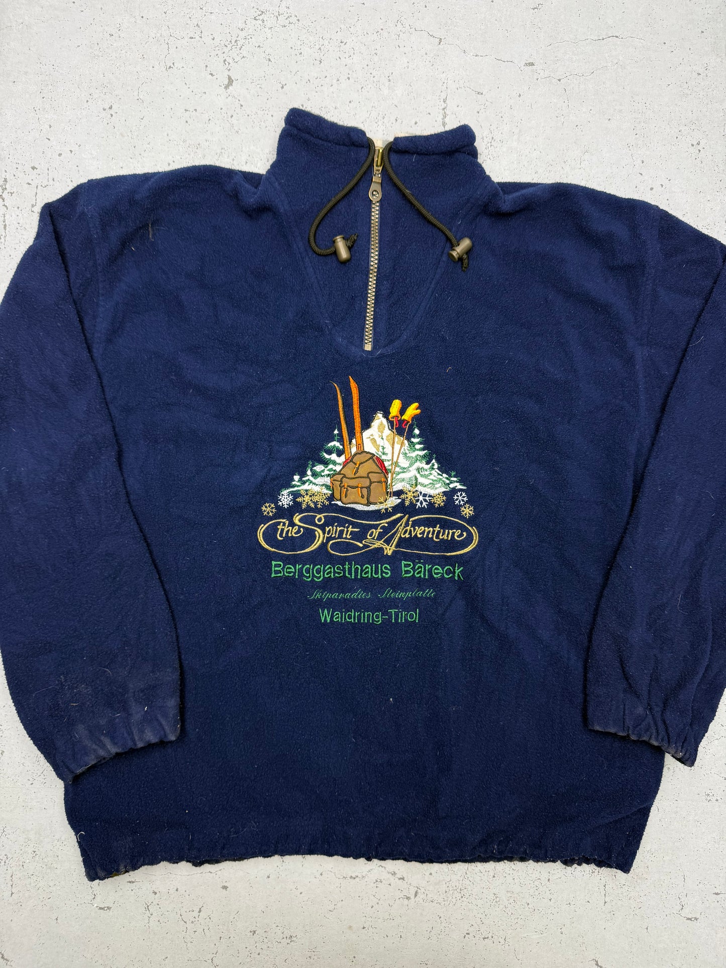 Berggasthaus Bäreck Tirol Fleece Pullover blau – Foto 2