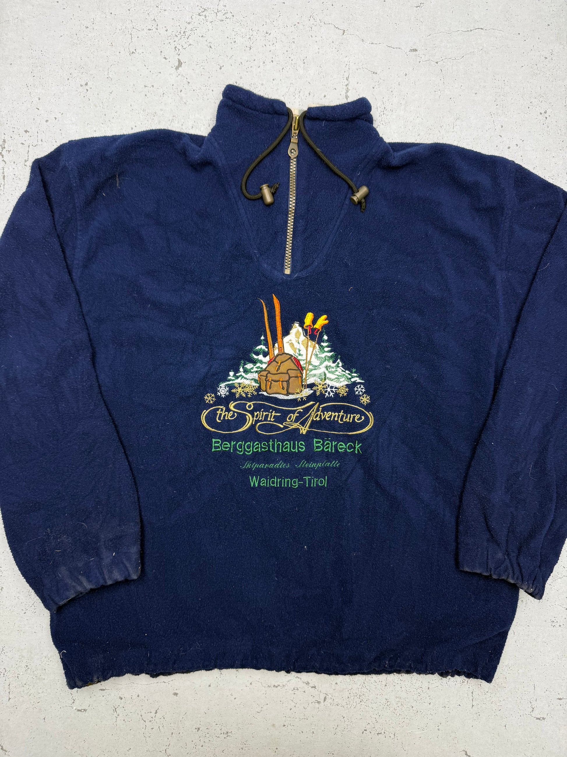 Berggasthaus Bäreck Tirol Fleece Pullover blau – Foto 2
