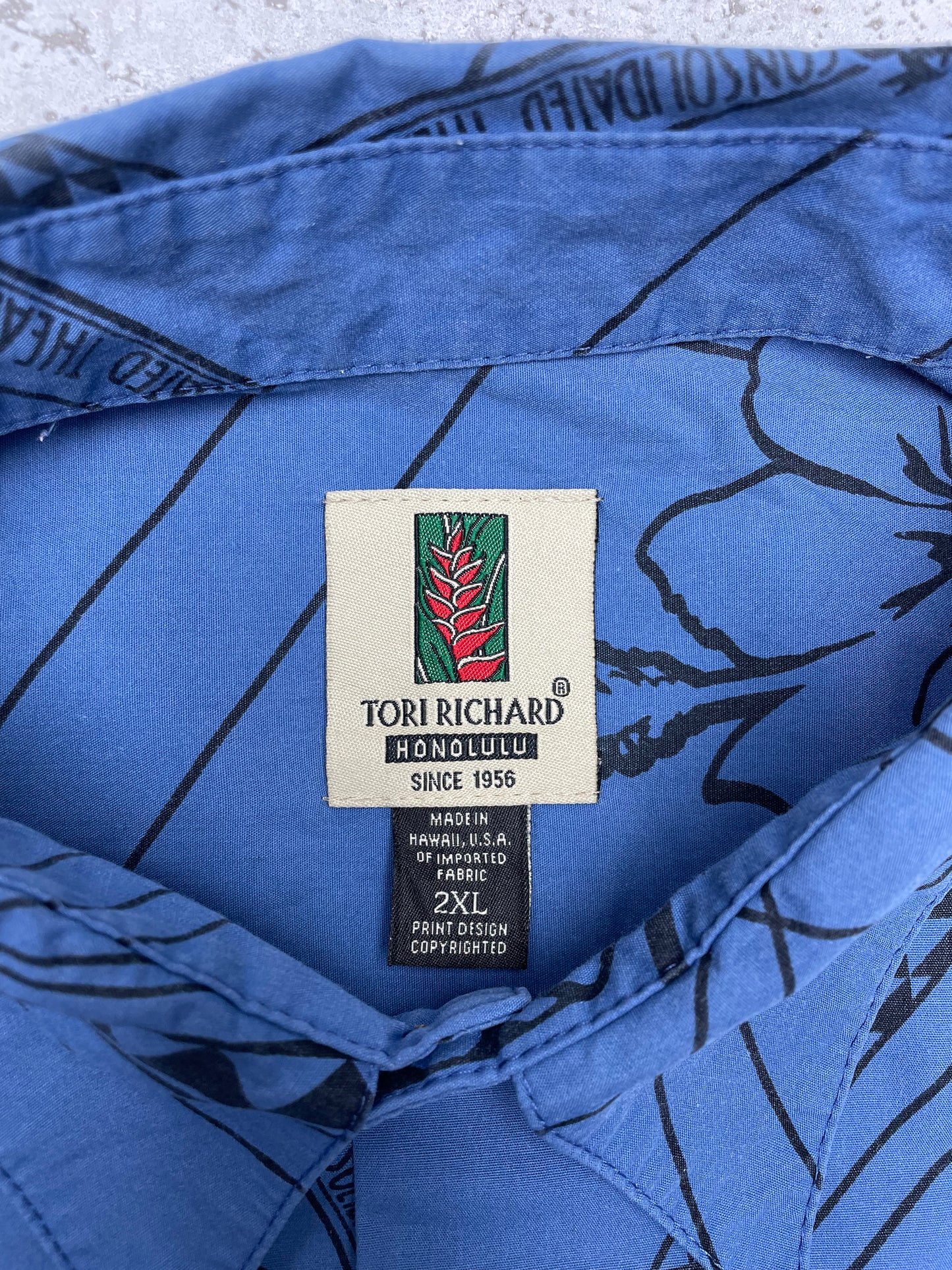Tori Richard Honolulu Vintage Sommerhemd Hawaii Shirt XXL