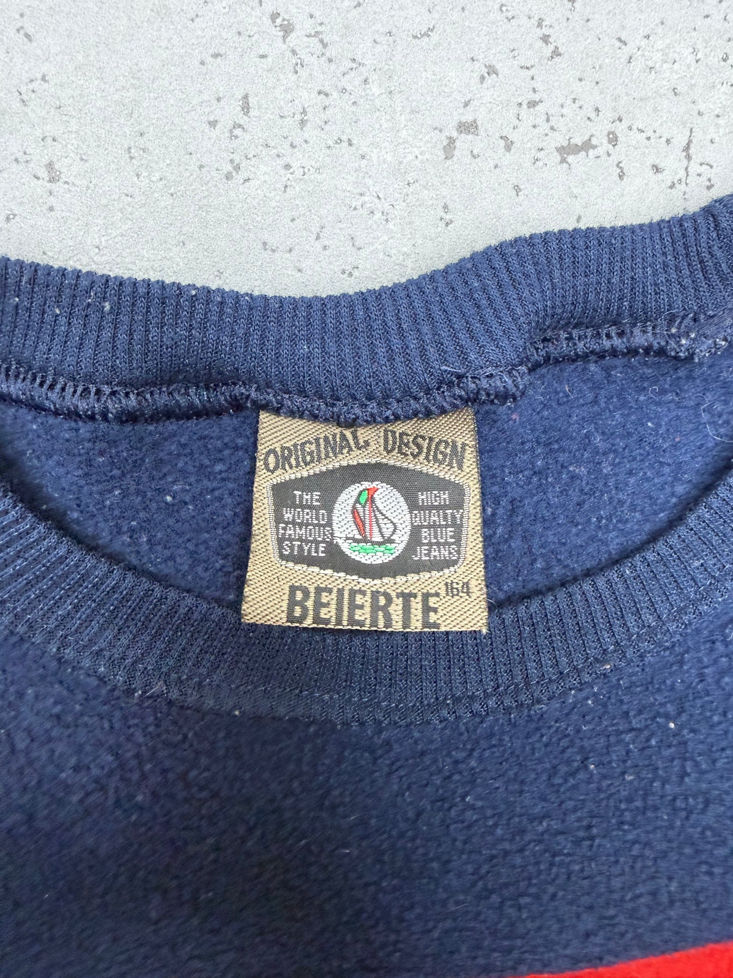 United Yacht Blue Wave Fleece Sweatshirt blau rot – Foto 4