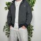 Nike Vintage Zipper Sweatshirt Grau M - MonkeysVintage