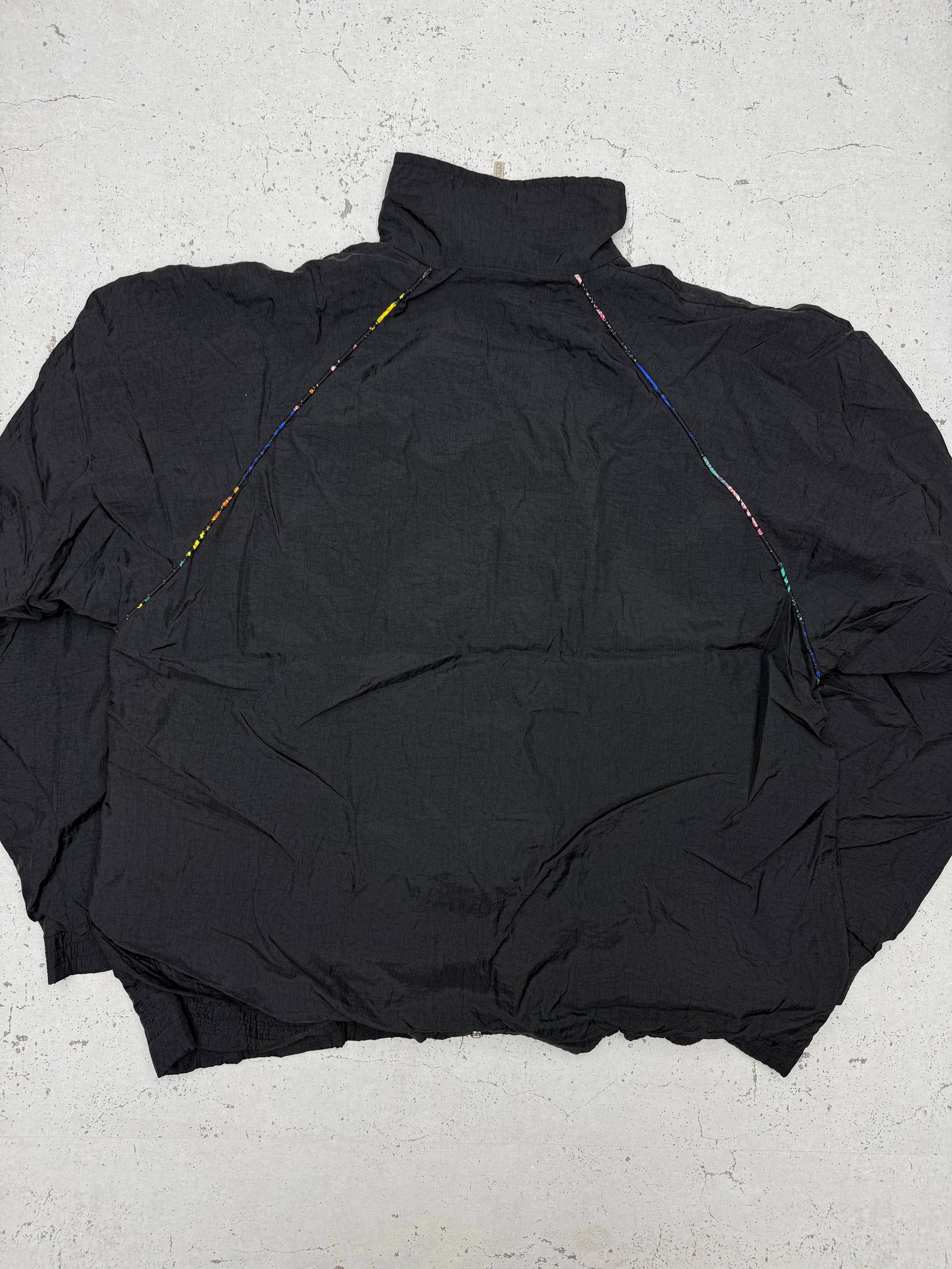 adidas Originals Trefoil buntes Futter Windbreaker schwarz – Foto 5