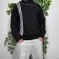 Adidas Vintage Zip Sweatshirt Schwarz M - MonkeysVintage