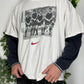 Nike vintage 90er 1990s T-Shirt Shirt Tee Soccer Fußball WM oversized Fit weiß XL