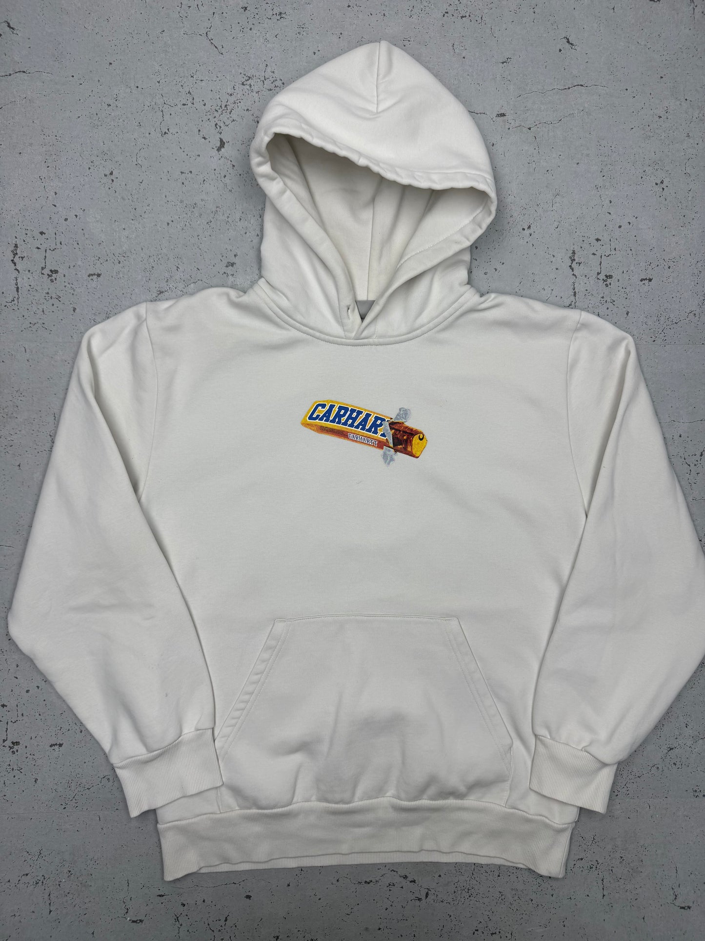 Carhartt Schokoriegel Print Hoodie weiß – Foto 2