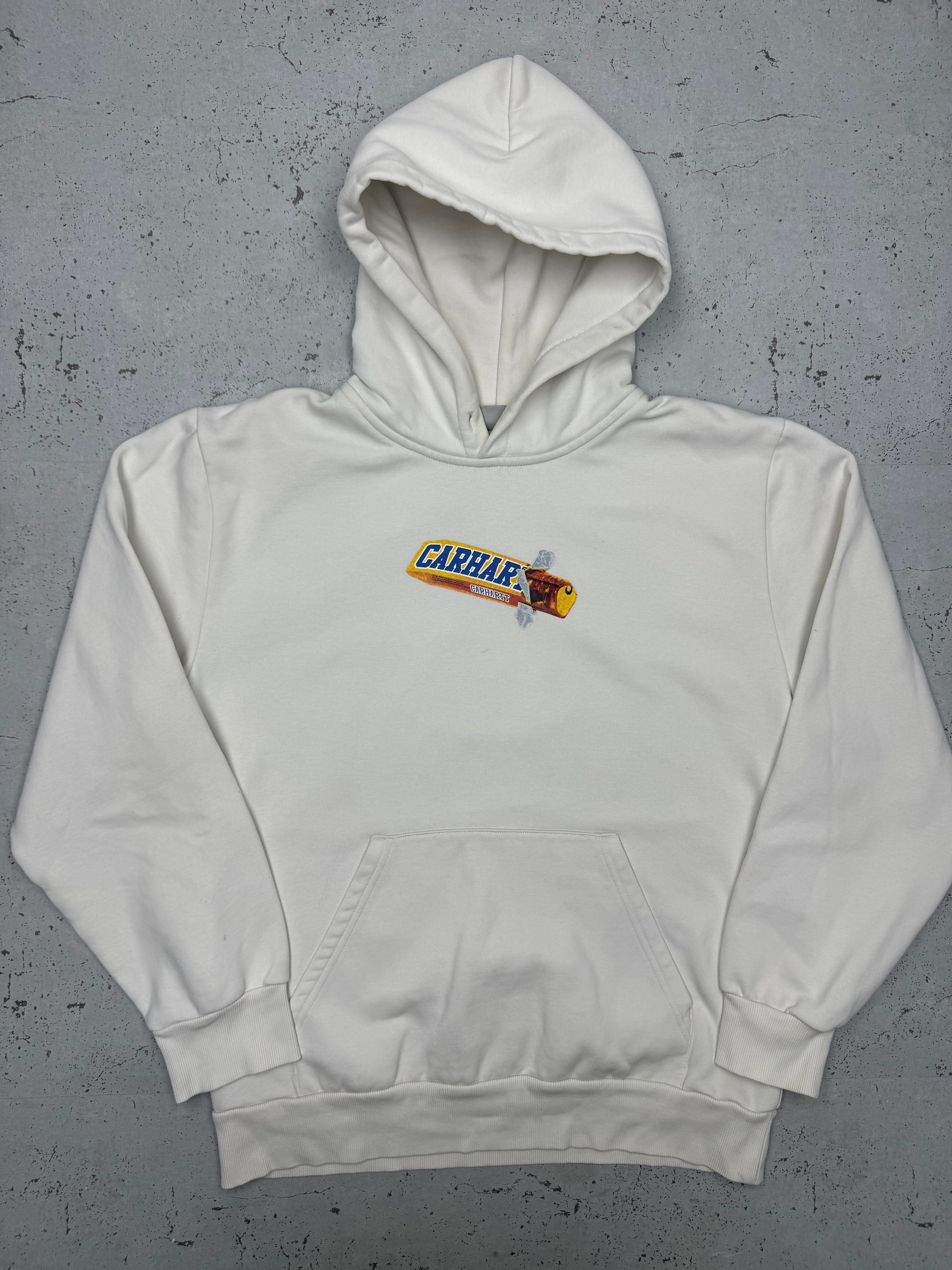Carhartt Schokoriegel Print Hoodie weiß – Foto 2