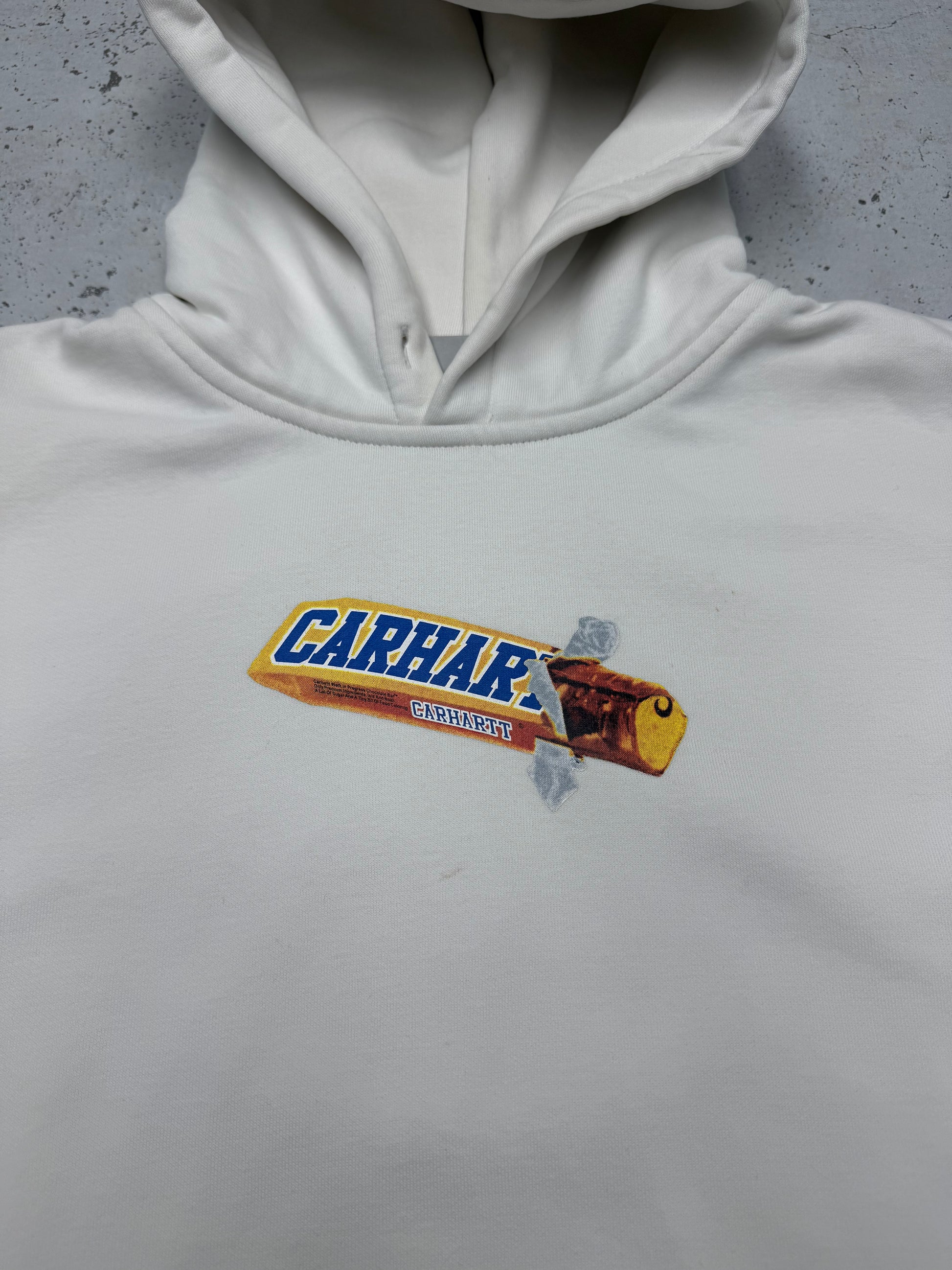 Carhartt Schokoriegel Print Hoodie weiß – Foto 3