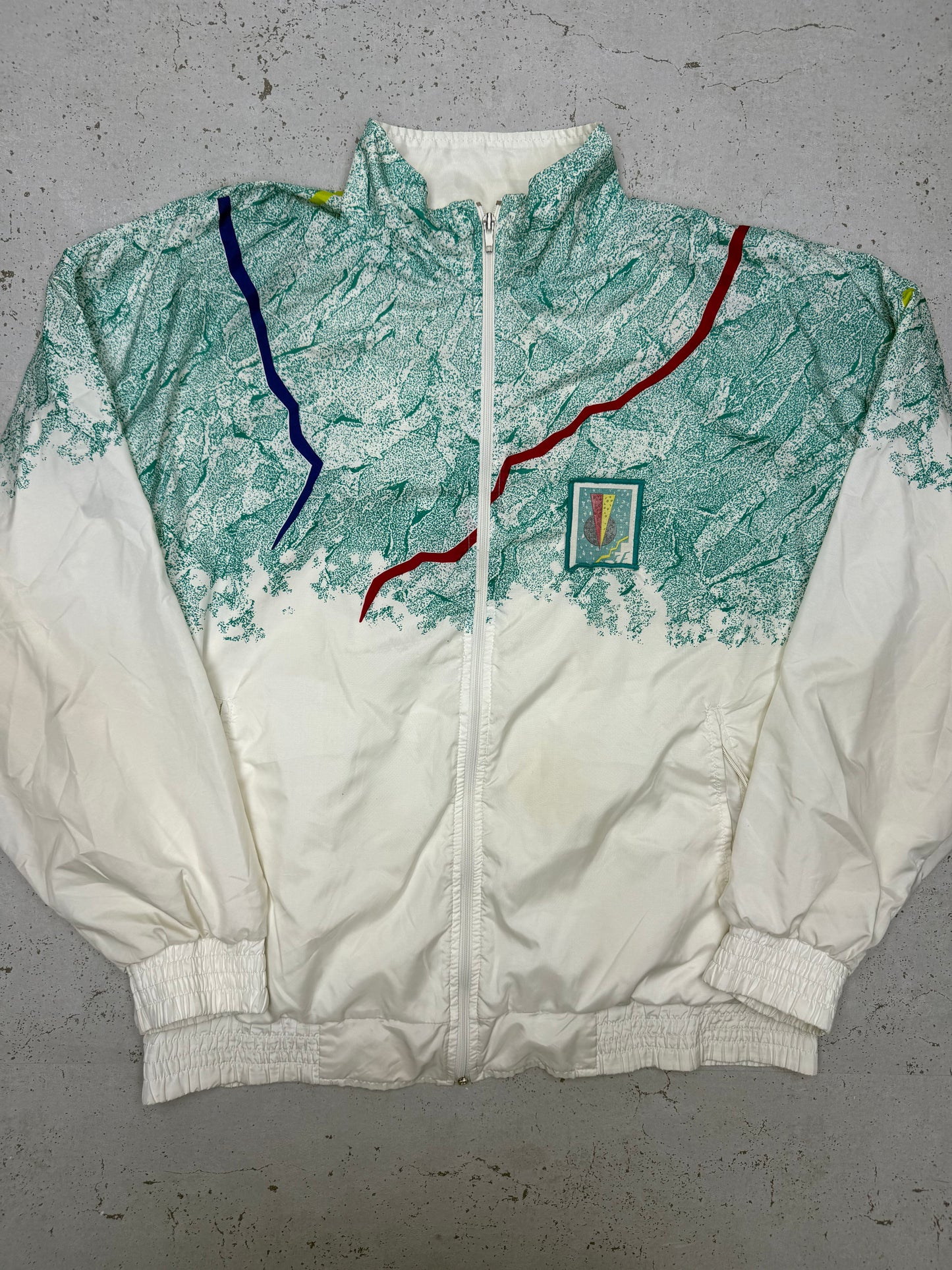 adidas Originals Felsmuster Windbreaker weiß – Foto 2