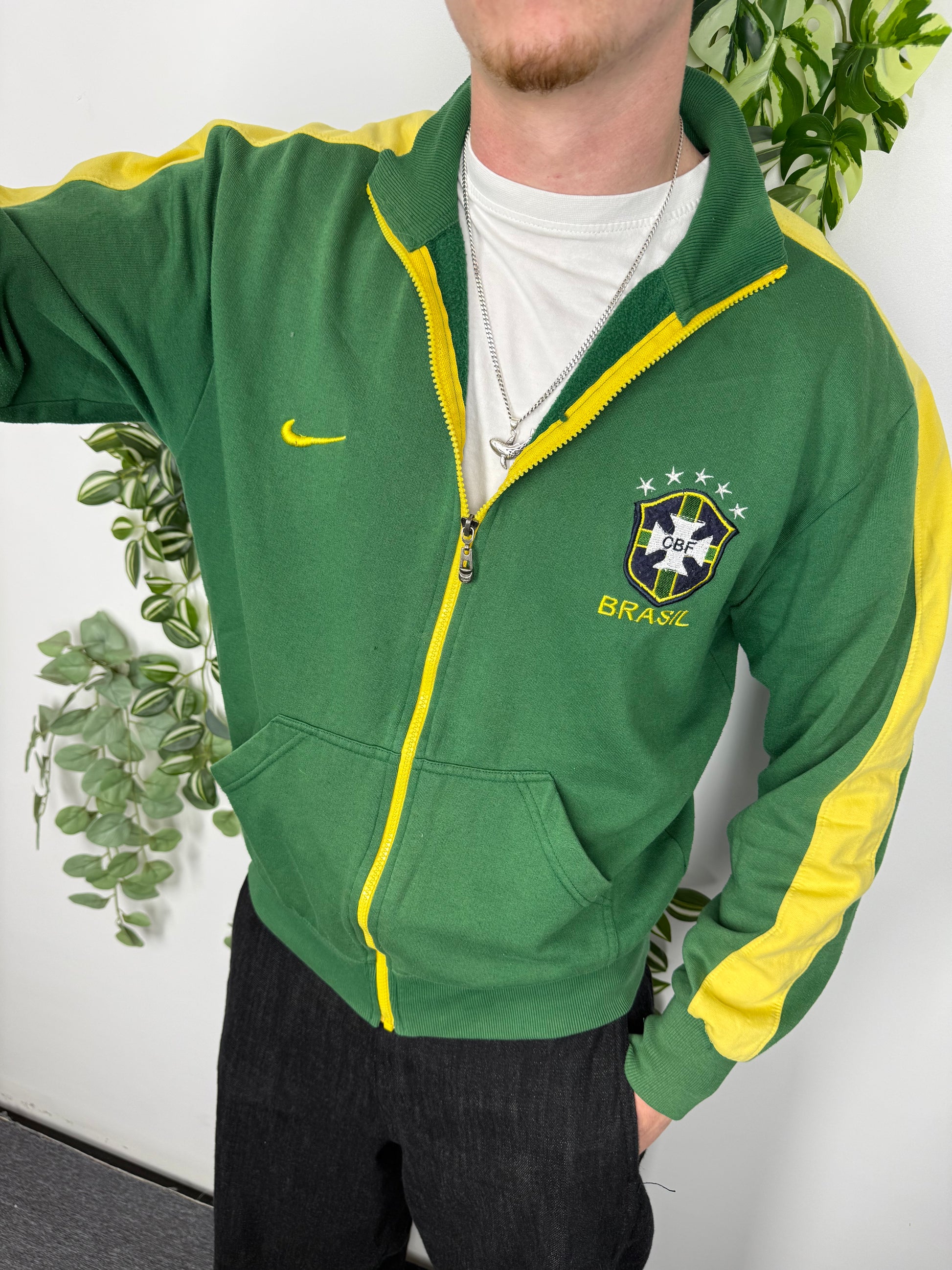 Nike Brasil CBF Trainingsjacke grün – Foto 1