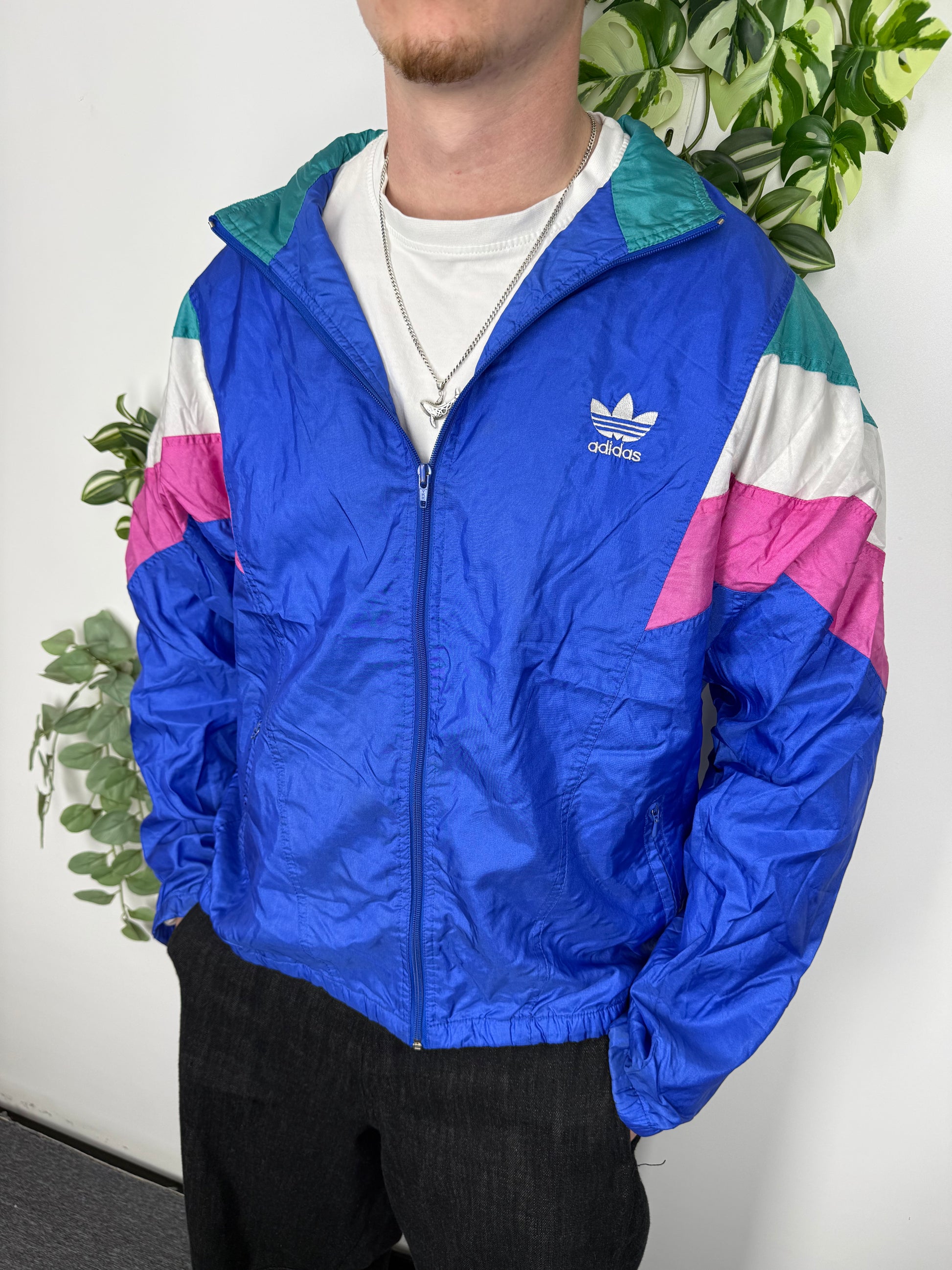 adidas Originals Trefoil Windbreaker blau – Foto 1