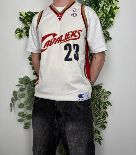 Champion NBA Cavaliers Lebron James 23 Jersey Trikot M - MonkeysVintage