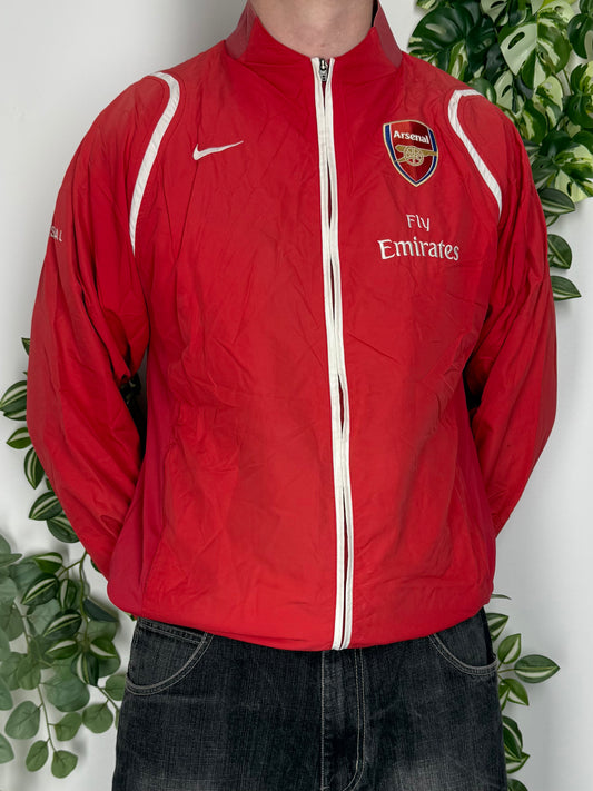 Nike x FC Arsenal vintage Windbreaker Jacke Trackjacket Trainingsjacke rot L