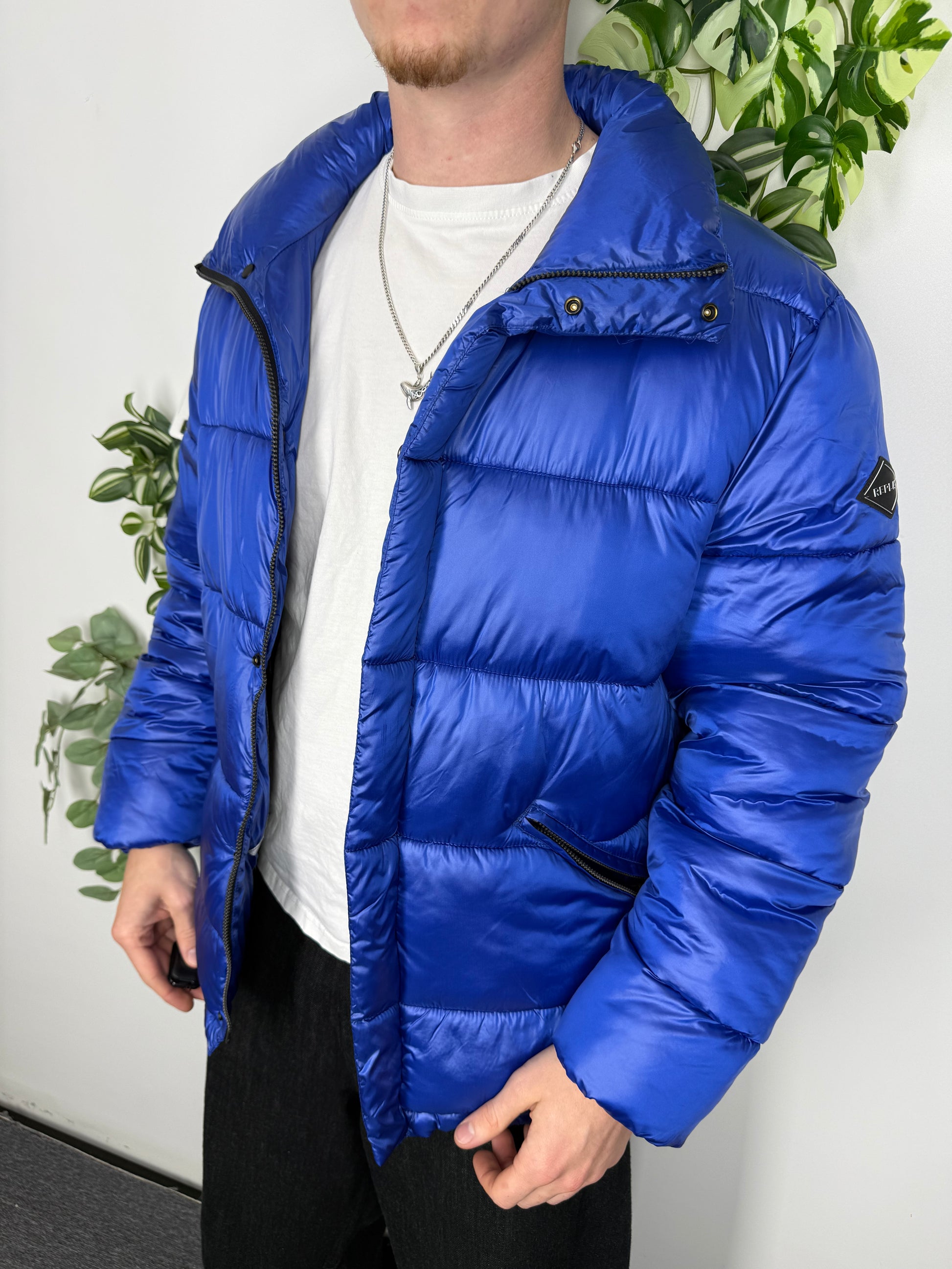 Replay Pufferjacke blau – Foto 1