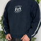 Sergio Tacchini Vintage Crewneck in Blau, Größe L, Vorderansicht