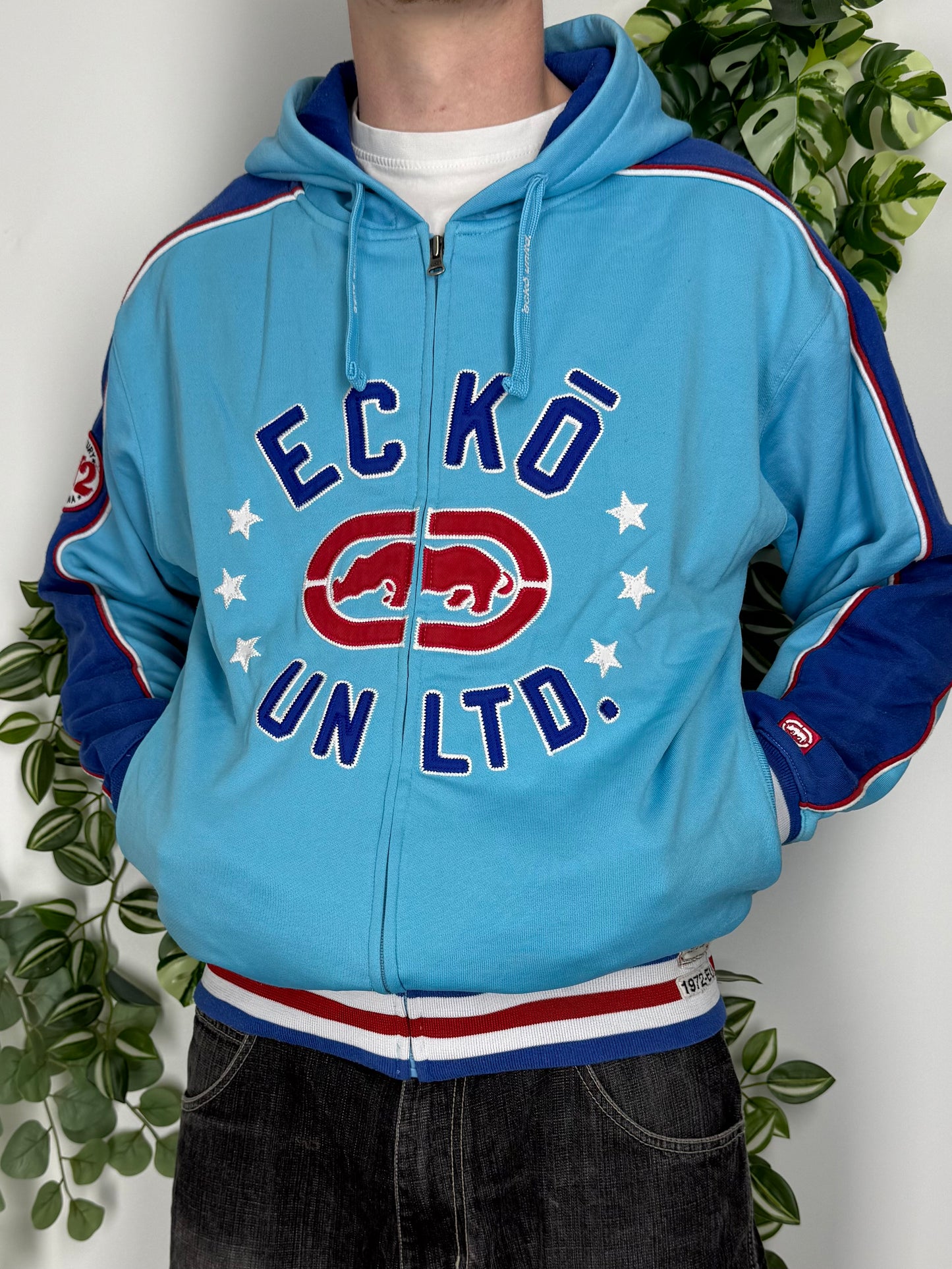 Ecko Unltd. Vintage Kapuzenjacke Zipper Pullover Hoodie M