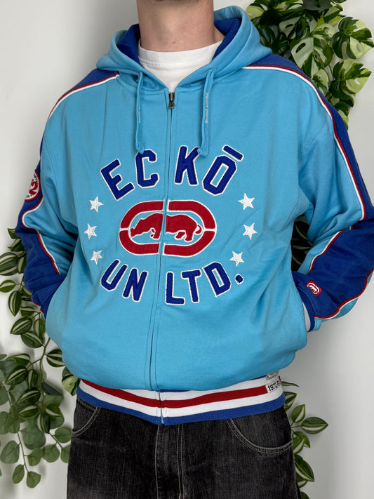 Ecko Unltd. Vintage Kapuzenjacke Zipper Pullover Hoodie M