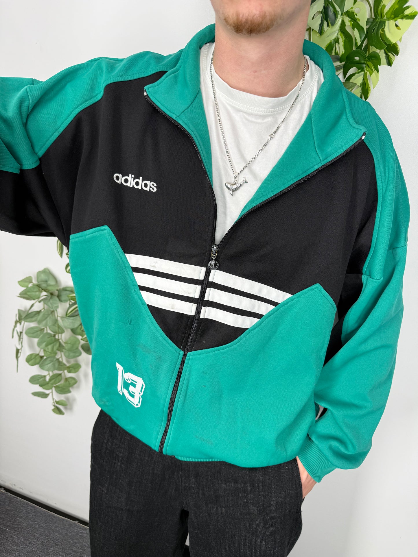 adidas Originals Trefoil 13 Trainingsjacke grün – Foto 1