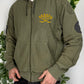 Nike Oregon Hockey Vintage Zipper Hoodie in Grün, Größe M, Vorderansicht