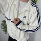 adidas Streifen Trainingsjacke weiß – Foto 1