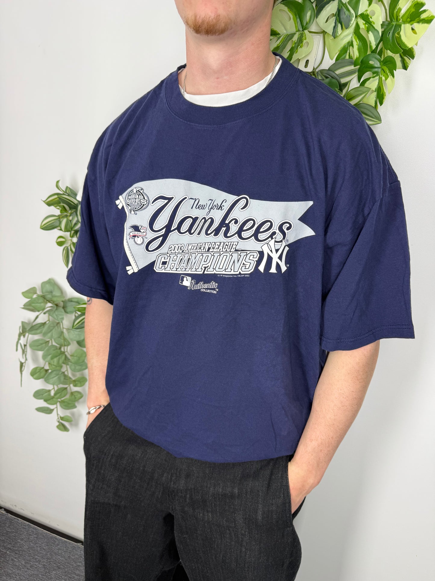 Delta Yankees 2003 AL Champions T-Shirt blau – Foto 1