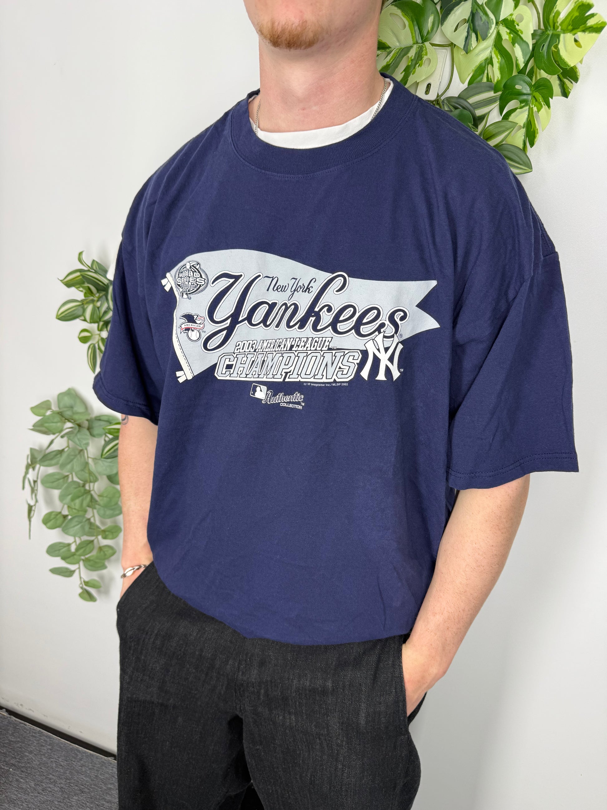 Delta Yankees 2003 AL Champions T-Shirt blau – Foto 1