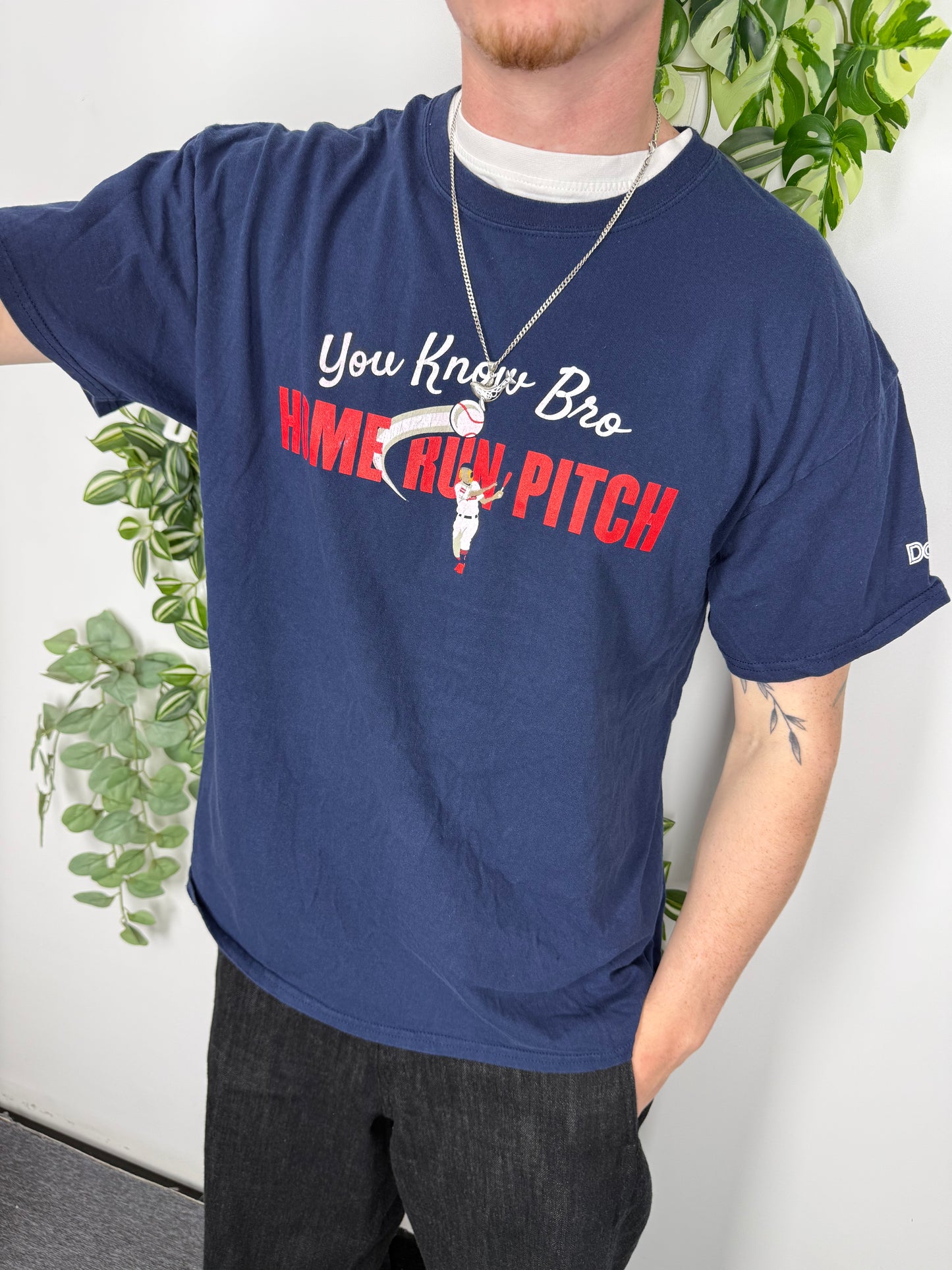 Cleveland You Know Bro Home Run Pitch T-Shirt blau – Foto 1