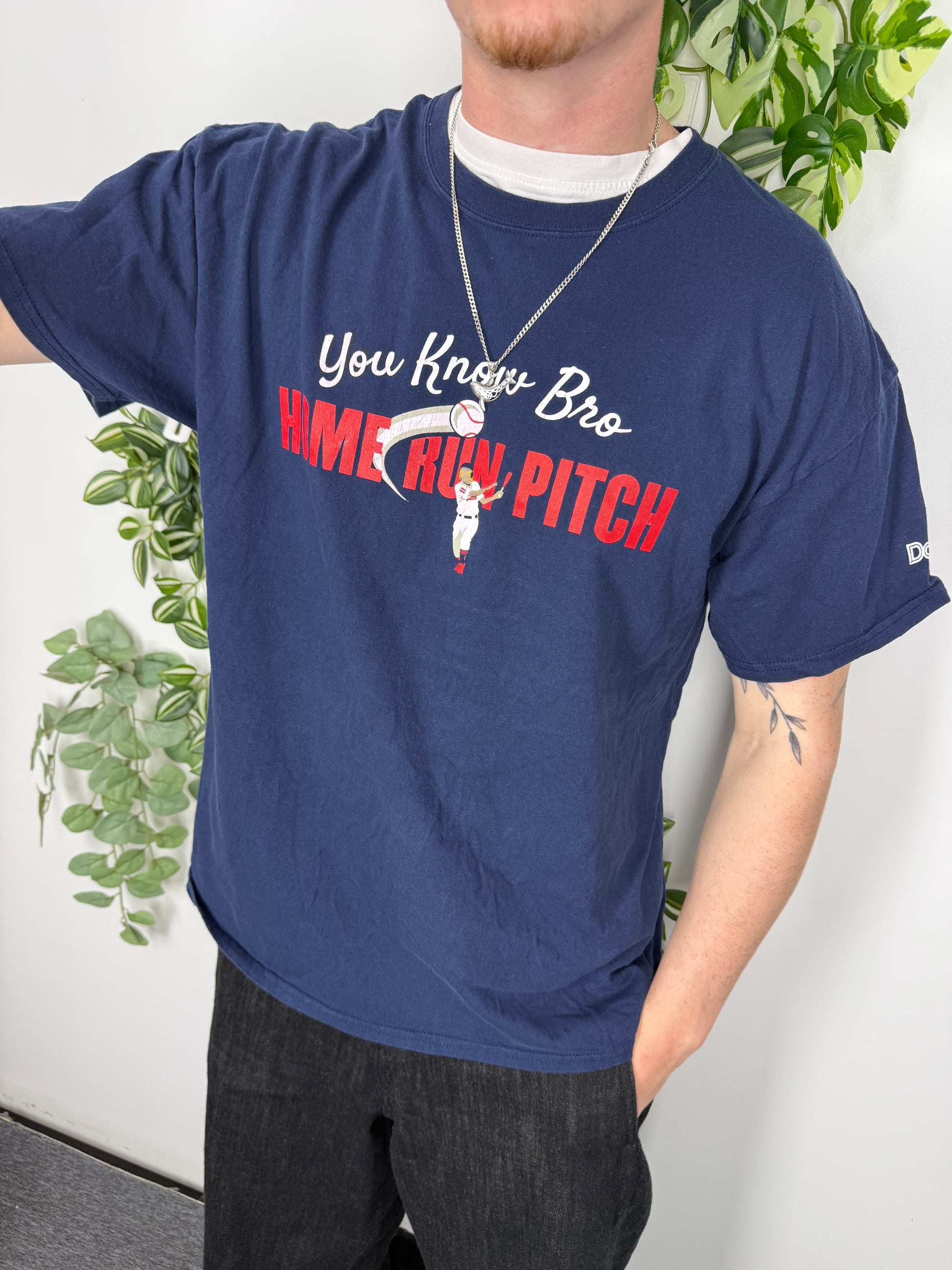 Cleveland You Know Bro Home Run Pitch T-Shirt blau – Foto 1