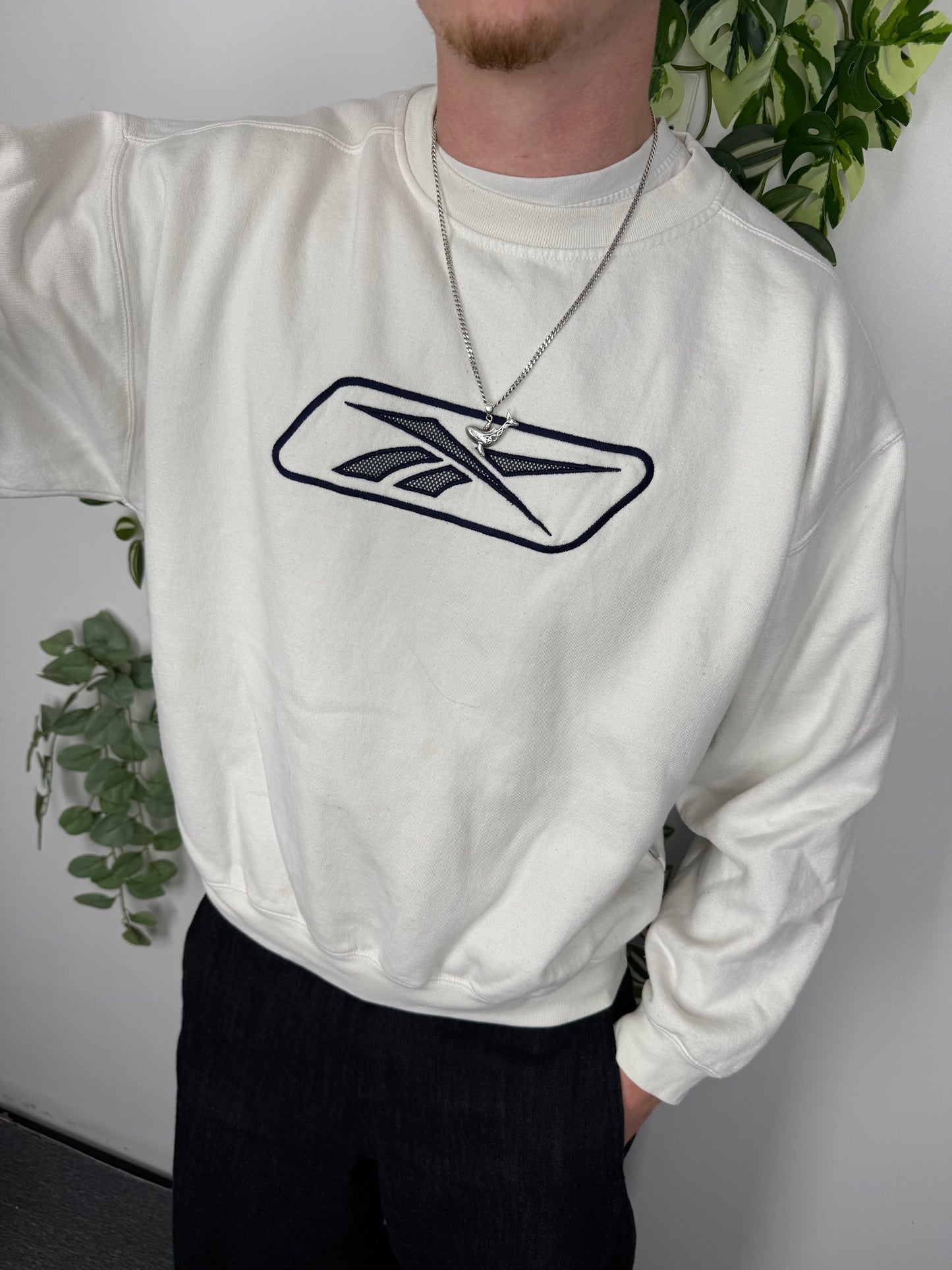 Reebok Vector Logo Sweatshirt weiß – Foto 1