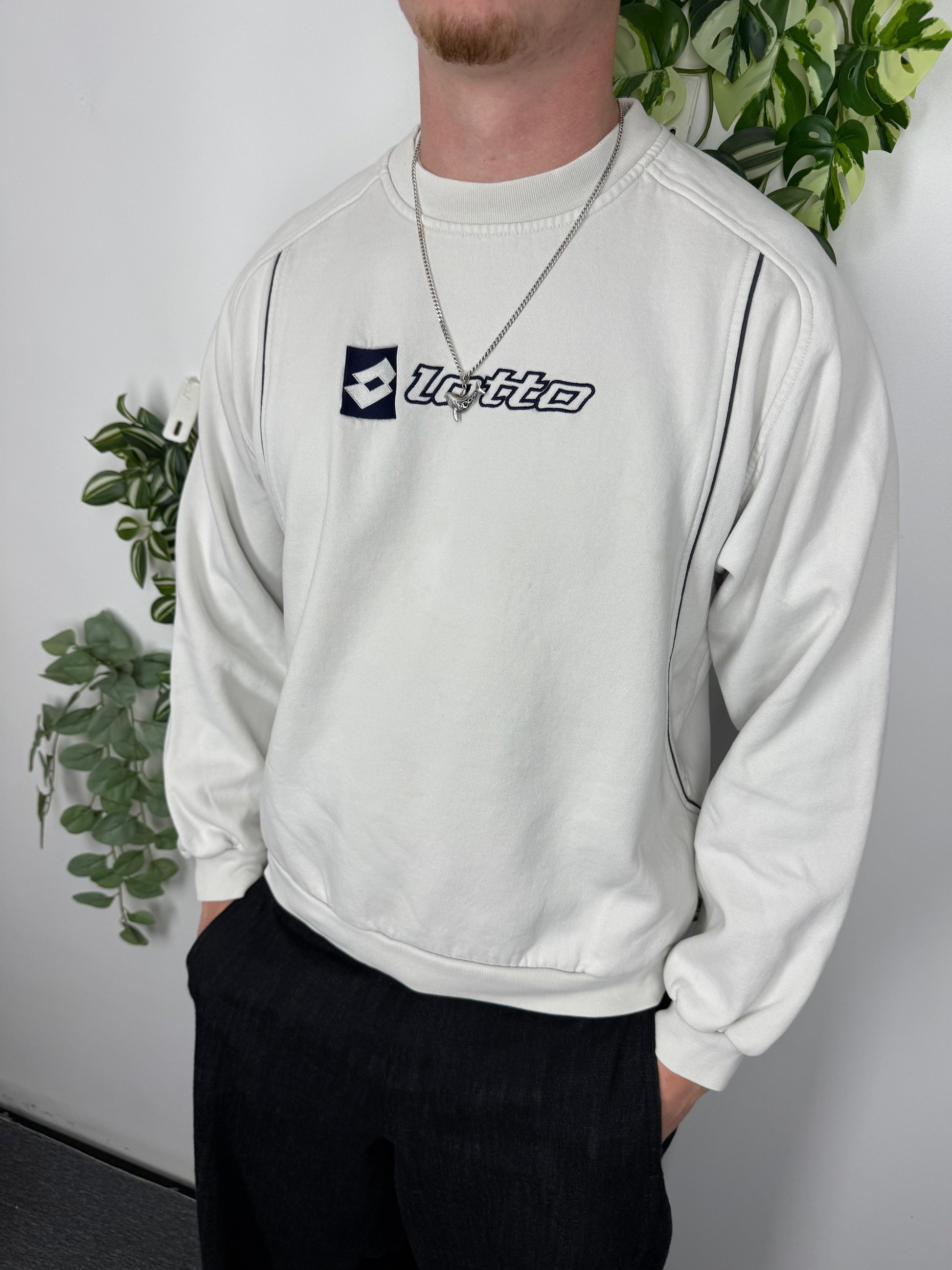 Lotto Brustlogo Raglan Sweatshirt beige – Foto 1