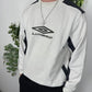 Umbro Logo Print Sweatshirt weiß – Foto 1