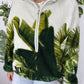 Next Downtime Palmen Sherpa Fleece Halfzip weiß – Foto 1
