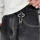 "Cross Charm" Streetwear silber Kreuz Anhänger Cross Charm Karabiner Y2K