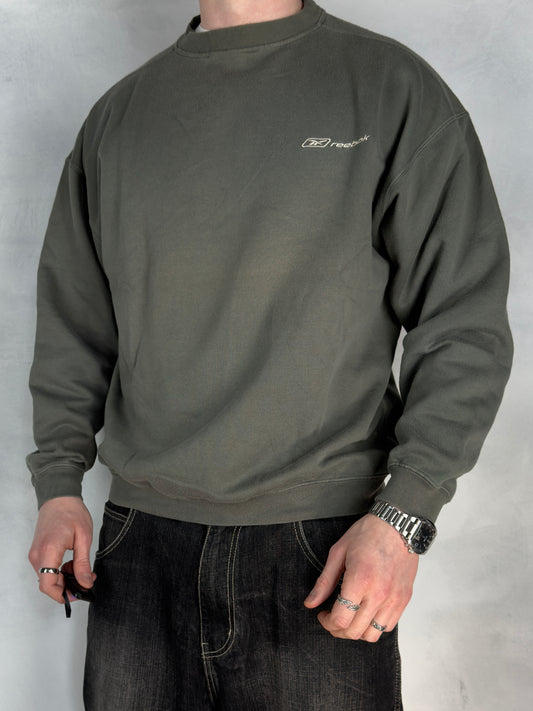 Reebok vintage small Logo Sweatshirt Crewneck grün S