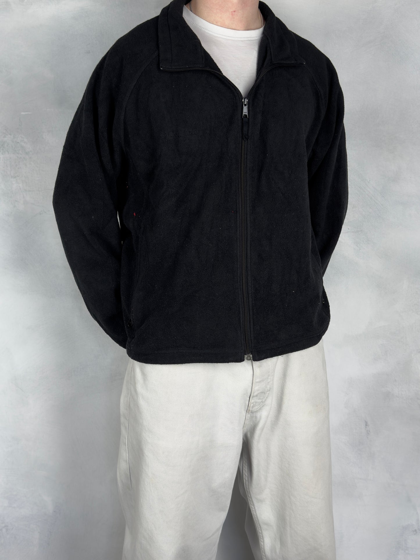 Columbia Fleece Jacke Zipper schwarz L