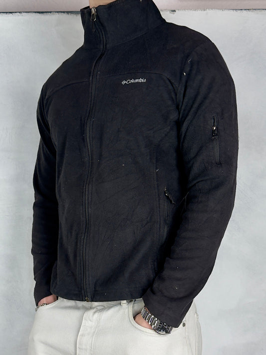 Columbia Fleece Zipper Jacke schwarz M