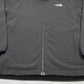 The North Face Softshell Fleece Jacke Zipper grau M