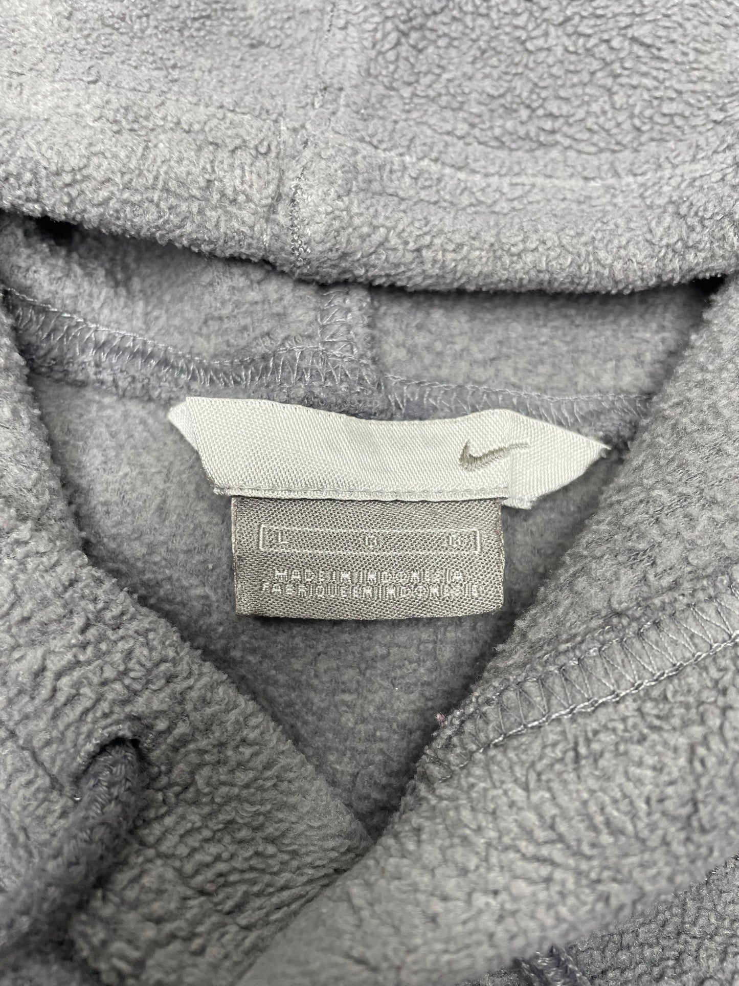Nike VIntage Spellout Fleece Hoodie grau L