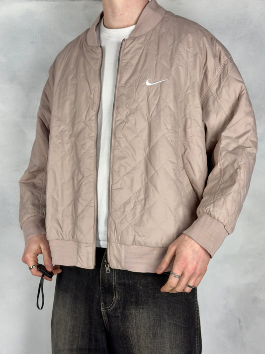 Nike vintage big Swoosh Bomberjacke Wendejacke 2in1 rosa XL