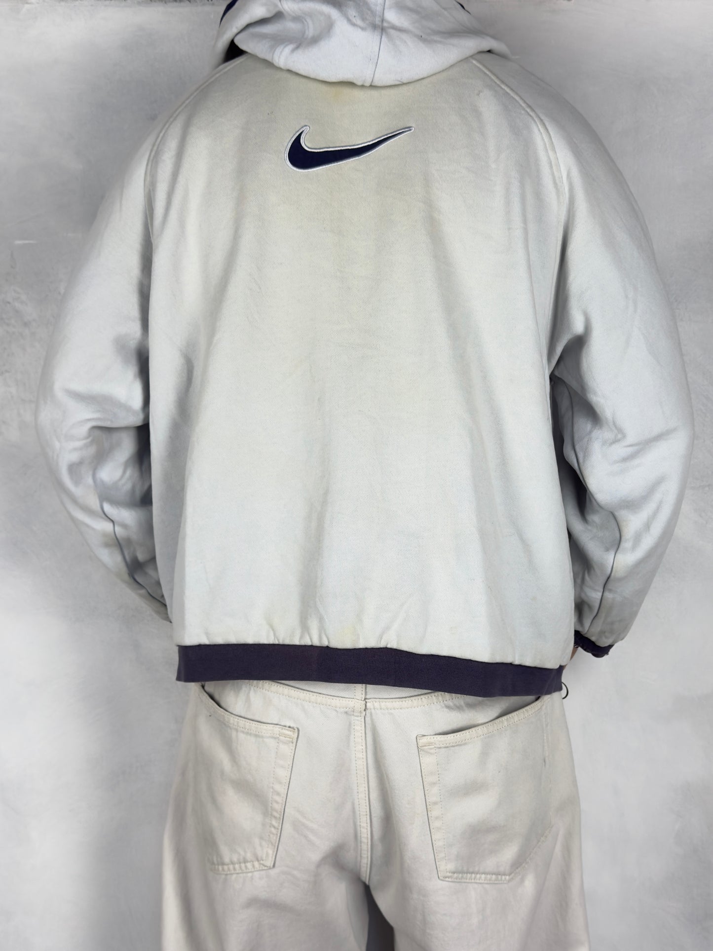 Nike vintage Wendejacke Collegejacke blau M