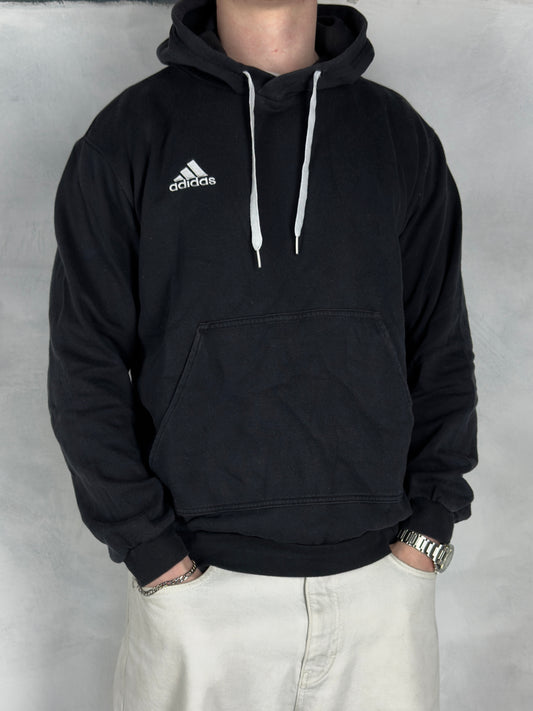 Adidas small Logo Hoodie Pullover schwarz L