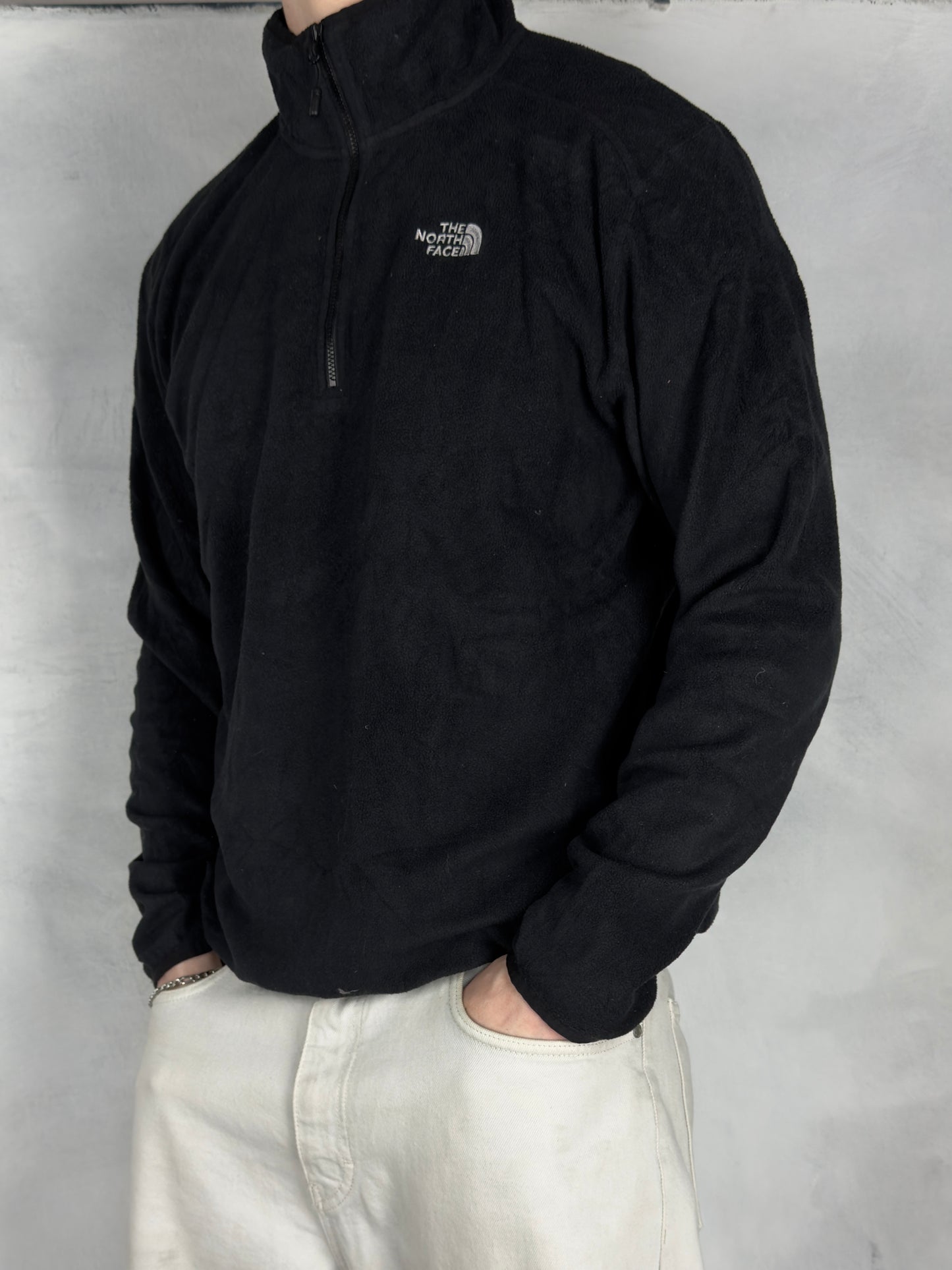 The North Face Fleece Zip Swetashirt schwarz L