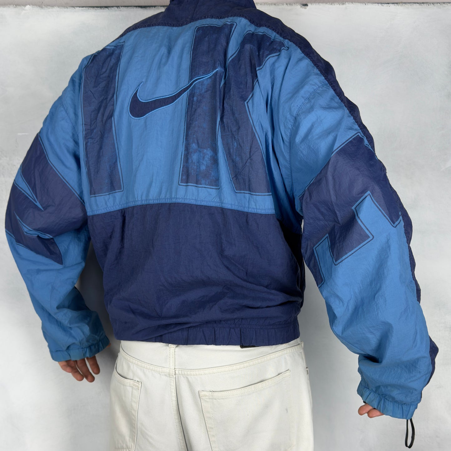 Nike vintage Trackjacket Windbreaker Jacke blau XL