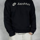 Lotto vintage big logo Sweatshirt Crewneck schwarz L