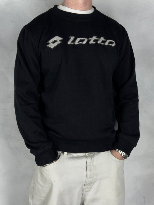 Lotto vintage big logo Sweatshirt Crewneck schwarz L