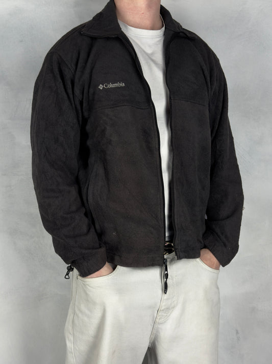 Columbia Fleece Jacke Zipper schwarz L