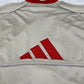 Adidas vintage Y2K big Logo Trackjacket Zipper Jacke rot beige L