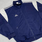 Adidas vintage Zipper Trackjacket Jacke blau weiß XL