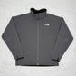 The North Face Softshell Fleece Jacke Zipper grau M